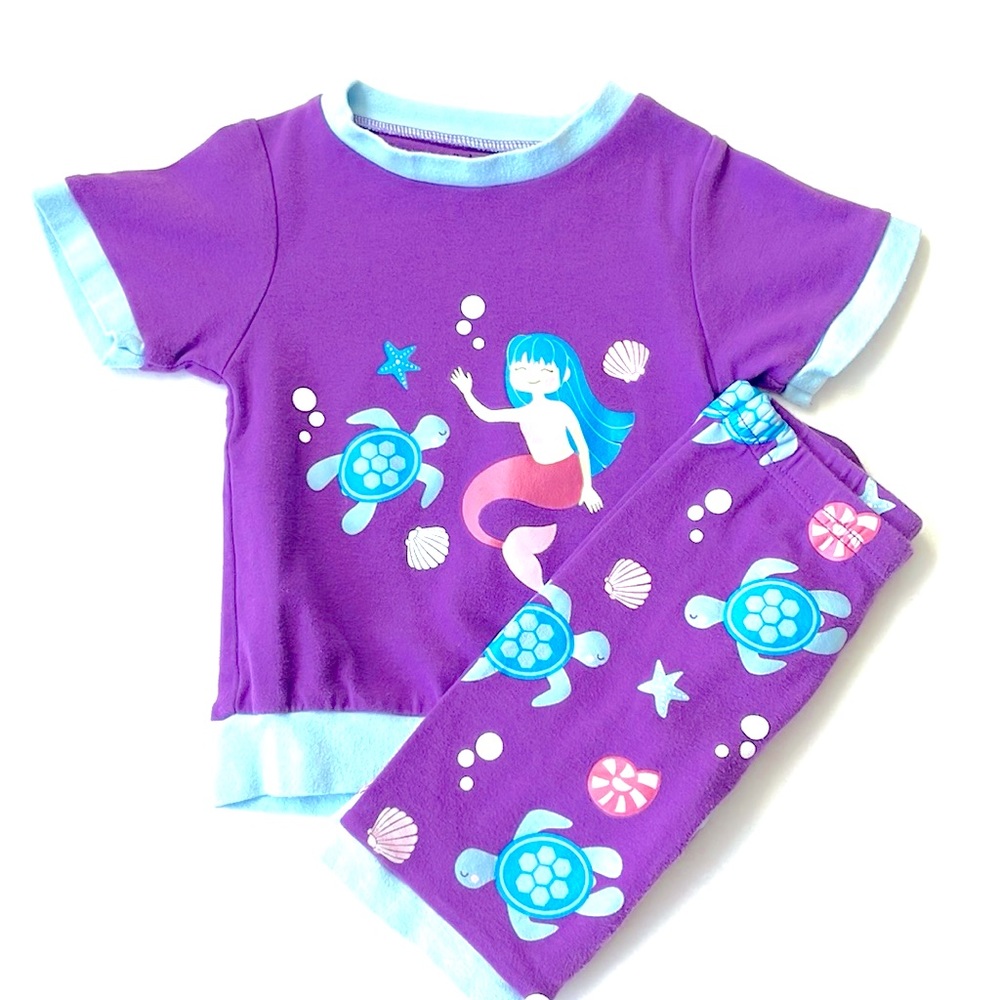 Indigo Kids Toddler Girl Mermaid Short Pajama Set, Size 4